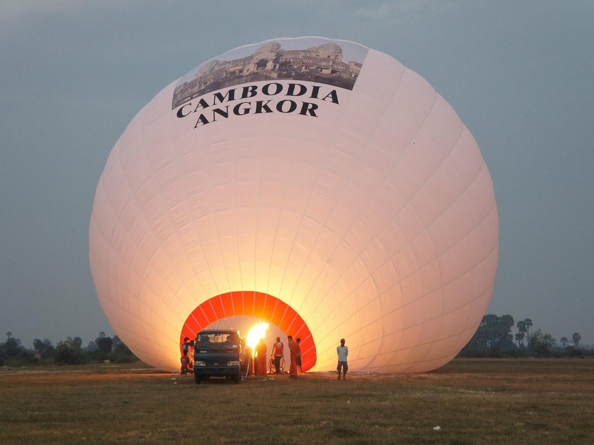 Hot Air Balloon Over Angkor